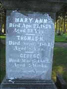 Cregan, Mary Ann, Thomas H. and George